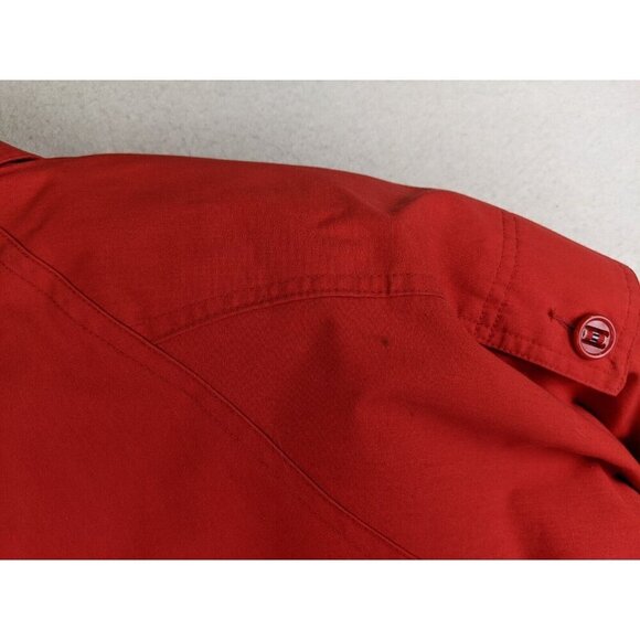 Vintage 80s 90s Women's Jacket Size Medium Mulberry Street Red Oversized Relaxed - Picture 13 of 16